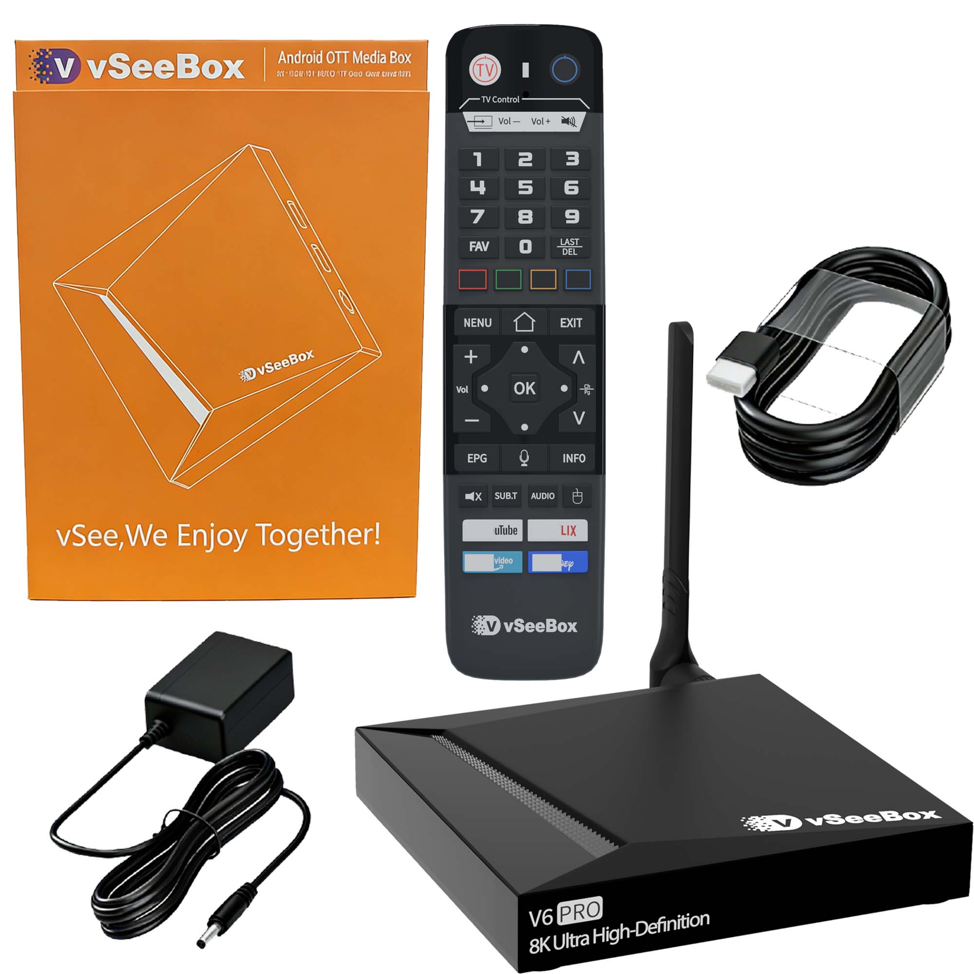 VSeeBox V6 Pro 2026 Newest, 4G - Ddr3 8Gb 评论和价格