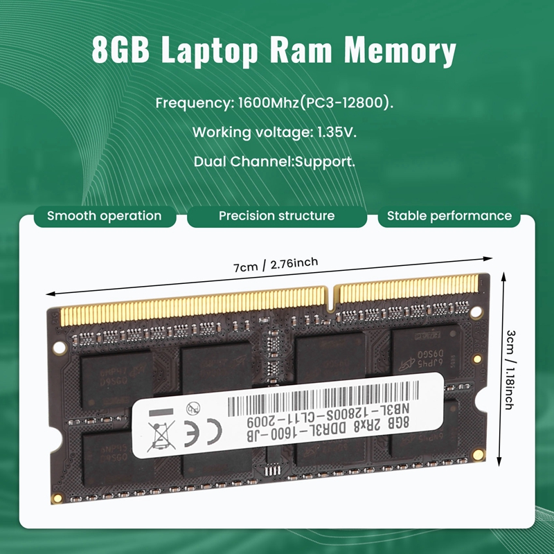 DDR3 8GB Laptop Ram Memory 160 - Ddr3 Ram 评论和价格