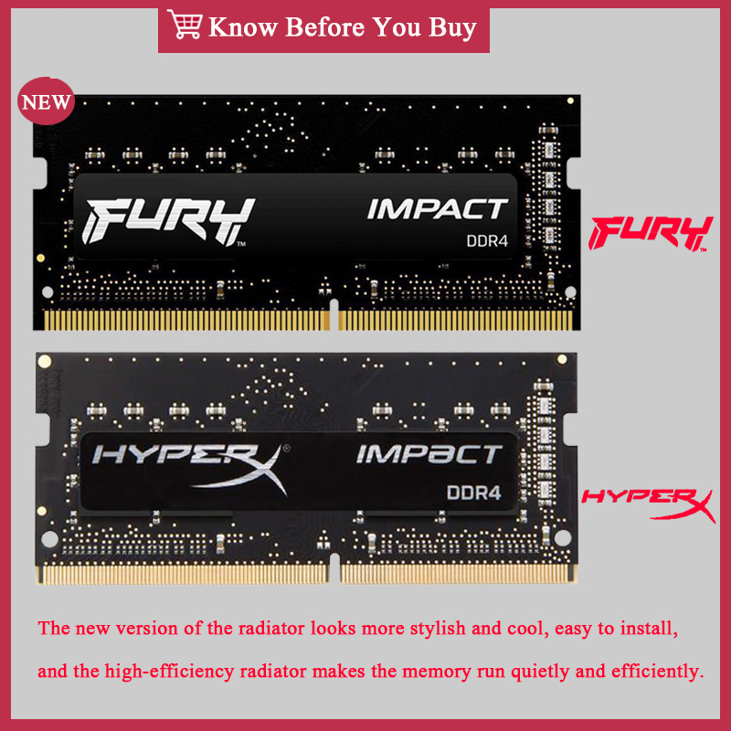 DDR4 FURY Impact RAM 16GB 8GB  - Ddr4 2400Mhz 评论和价格